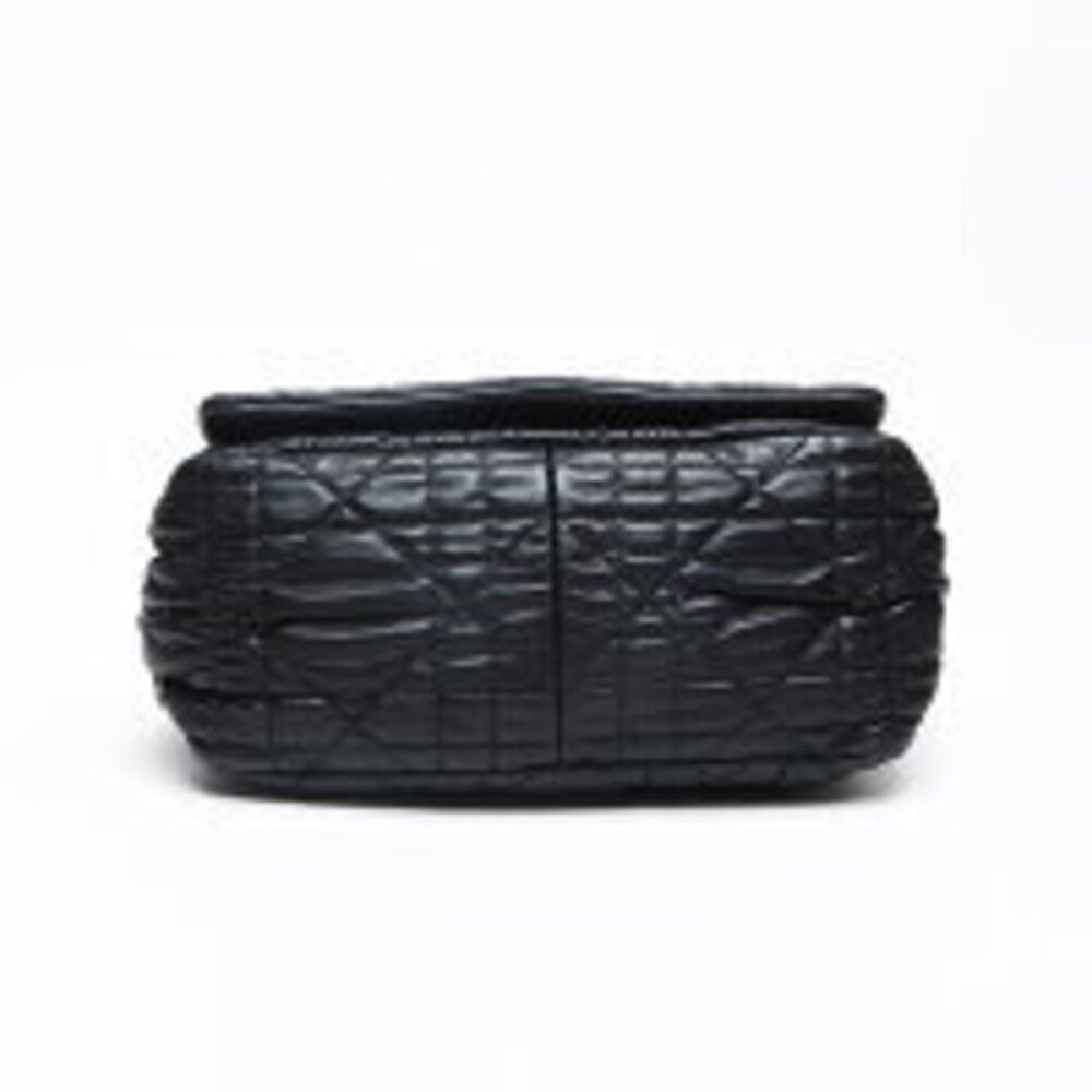 Christian Dior Cannage Flap Leather Handbag Black - Picture 8 of 13